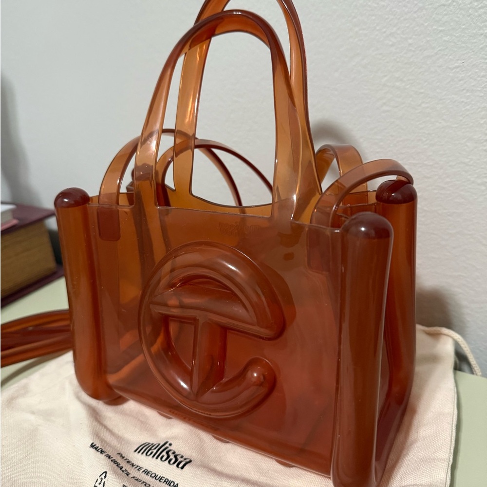 Telfar x Melissa jelly brown purse small